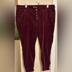 Burgundy Corduroy Pants